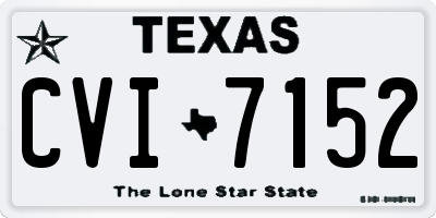 TX license plate CVI7152