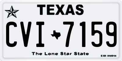 TX license plate CVI7159