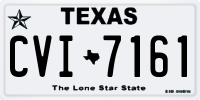 TX license plate CVI7161