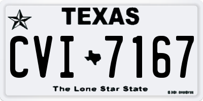 TX license plate CVI7167