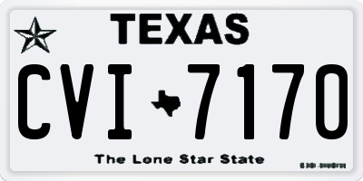 TX license plate CVI7170