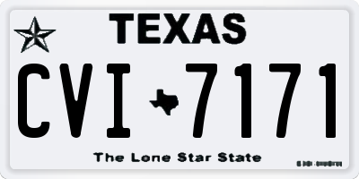 TX license plate CVI7171