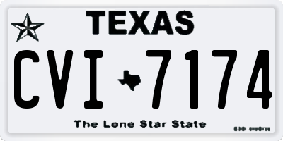 TX license plate CVI7174