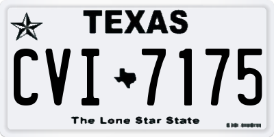 TX license plate CVI7175