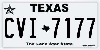 TX license plate CVI7177