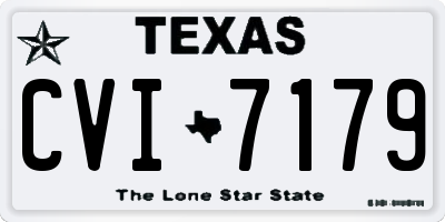 TX license plate CVI7179