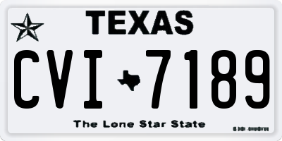 TX license plate CVI7189