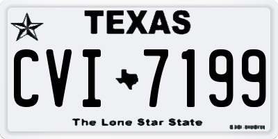 TX license plate CVI7199