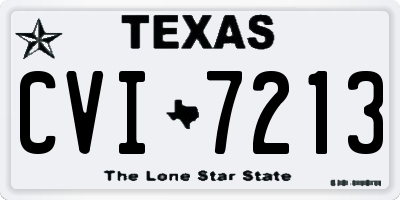 TX license plate CVI7213