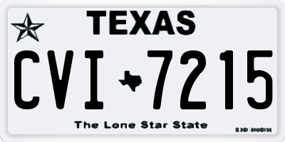 TX license plate CVI7215