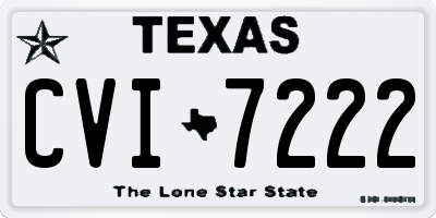 TX license plate CVI7222