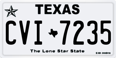TX license plate CVI7235