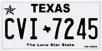 TX license plate CVI7245