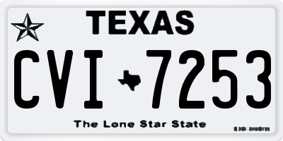 TX license plate CVI7253
