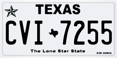 TX license plate CVI7255