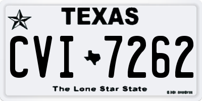TX license plate CVI7262