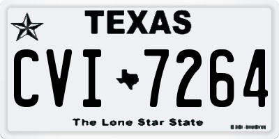 TX license plate CVI7264