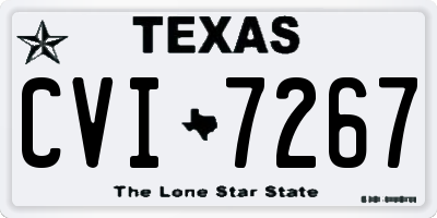 TX license plate CVI7267