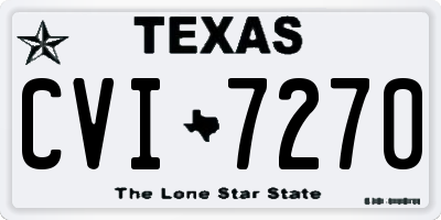 TX license plate CVI7270