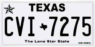 TX license plate CVI7275