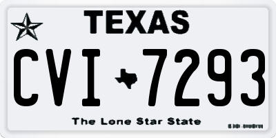 TX license plate CVI7293