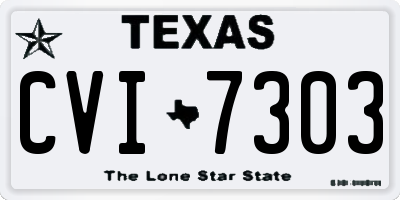 TX license plate CVI7303