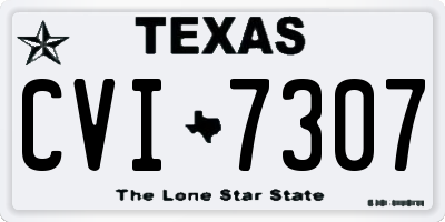 TX license plate CVI7307
