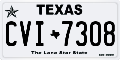 TX license plate CVI7308