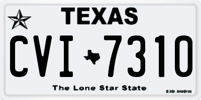 TX license plate CVI7310
