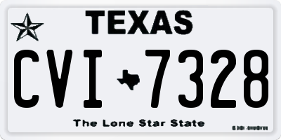 TX license plate CVI7328
