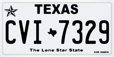 TX license plate CVI7329
