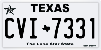 TX license plate CVI7331