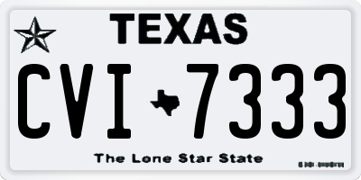 TX license plate CVI7333