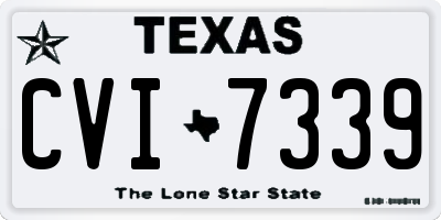 TX license plate CVI7339