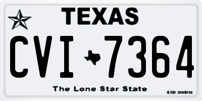 TX license plate CVI7364