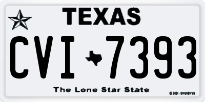 TX license plate CVI7393