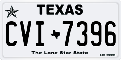 TX license plate CVI7396