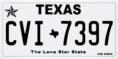 TX license plate CVI7397