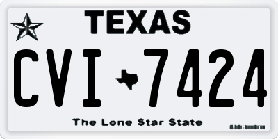 TX license plate CVI7424