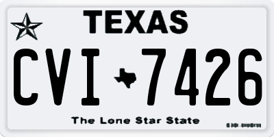 TX license plate CVI7426