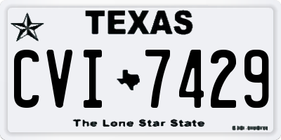 TX license plate CVI7429