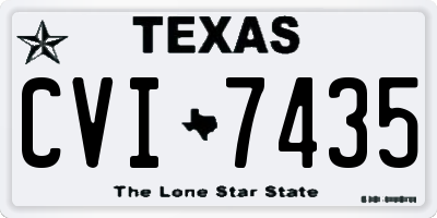 TX license plate CVI7435