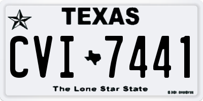 TX license plate CVI7441