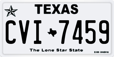 TX license plate CVI7459
