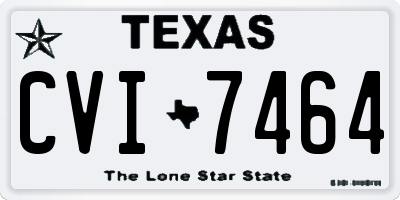TX license plate CVI7464