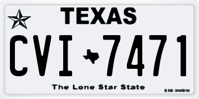 TX license plate CVI7471