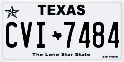 TX license plate CVI7484