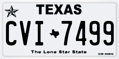 TX license plate CVI7499