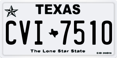 TX license plate CVI7510