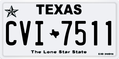 TX license plate CVI7511